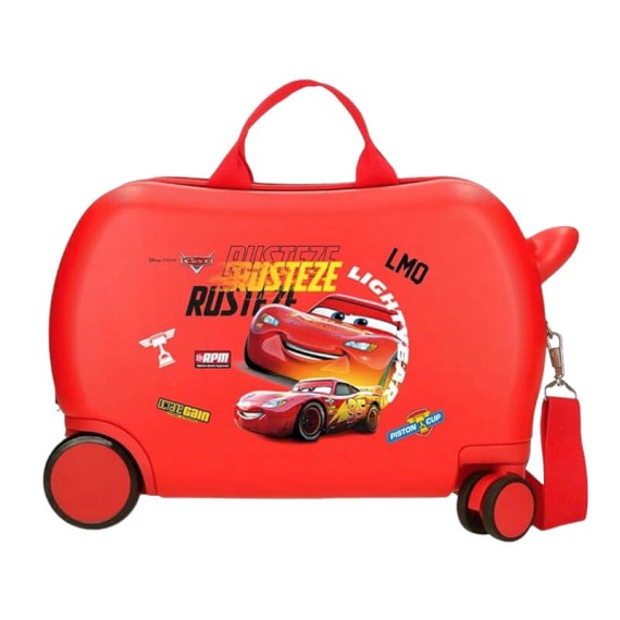 Mala de Viagem Infantil ABS 4 Rodas Easyjet CARS Rusteze Lightyear Vermelha | Ref. 186.2391021