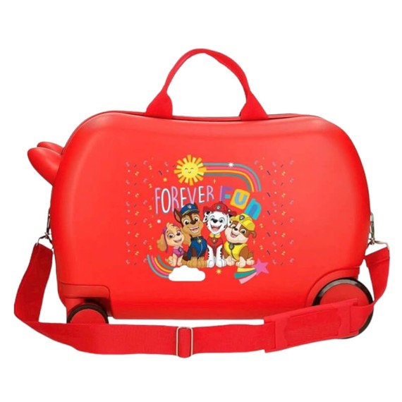 Mala de Viagem Infantil ABS 4 Rodas Easyjet PAW PATROL Forever Fun Vermelha | Ref. 186.4521021