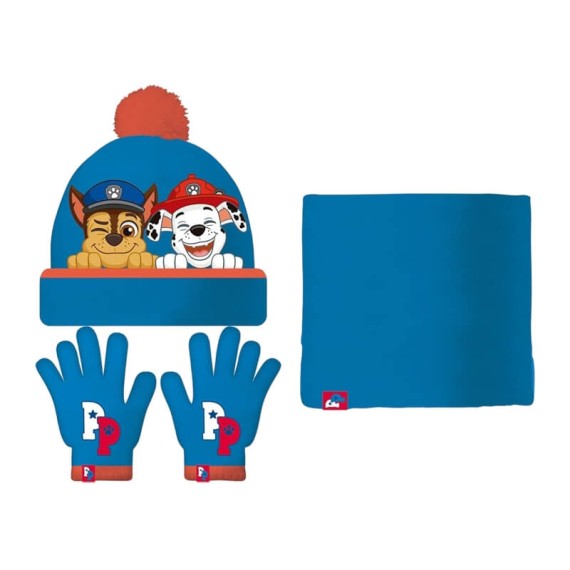 Conjunto de Gola, Gorro e Luvas Bebé 44/46 PAW PATROL Azul | Ref. 248.PW14828 Conjunto de Gola, Gorro e Luvas Bebé 44/46 PAW PATROL Azul | Ref. 248.PW14828
