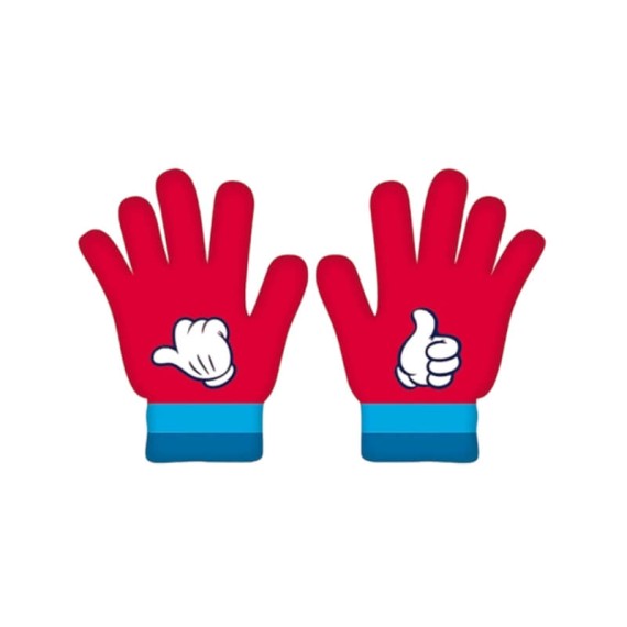 Conjunto de Gorro e Luvas Infantil 51/54 MICKEY Vermelho/Azul | Ref. 248.WD14764