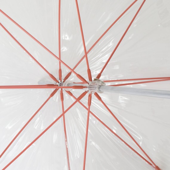 Guarda-Chuva Sra. Comprido Man. 62/8 EZPELETA 10764 Transparente c/ Gelo | Ref. 104.10764G