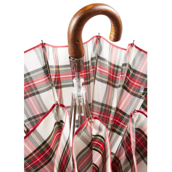 Guarda-Chuva Unisexo Dobrável Aut. 58/10 EZPELETA 10046 Xadrês Bordô | Ref. 104.10046BO