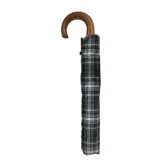 Guarda-Chuva Unisexo Dobrável Aut. 58/10 EZPELETA 10046 Xadrês Castanho | Ref. 104.10046C