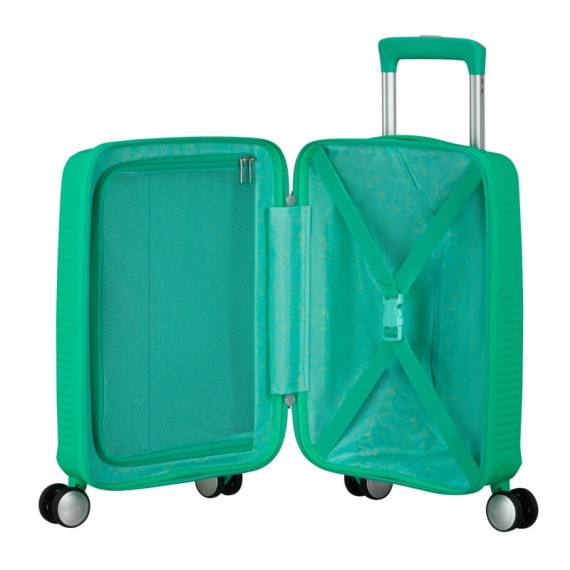AMERICAN TOURISTER Mala de Viagem Pequena 47cm 4R Soundbox Mini Verde | Ref. 92MG800104