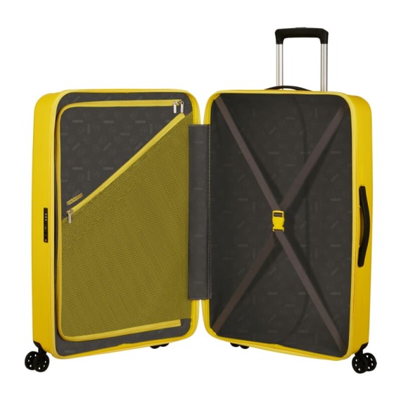 AMERICAN TOURISTER Mala de Viagem Grande 77cm 4R Rejoy Amarelo Elétrico | Ref. 92MH300306