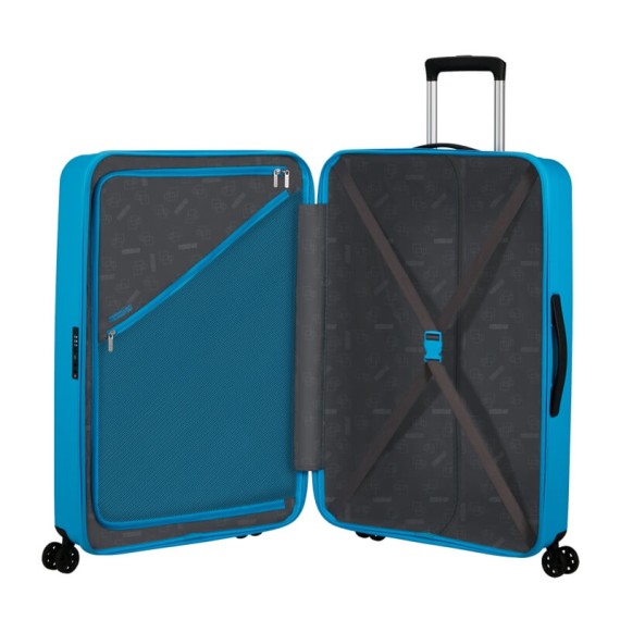 AMERICAN TOURISTER Mala de Viagem Grande 77cm 4R Rejoy Azul Celeste | Ref. 92MH300331