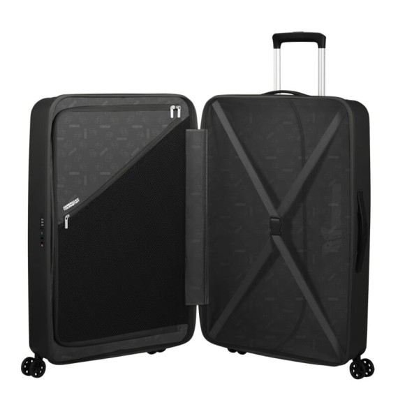 AMERICAN TOURISTER Mala de Viagem Grande 77cm 4R Rejoy Preta | Ref. 92MH300319