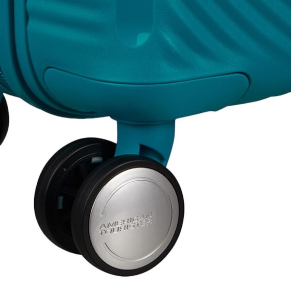 AMERICAN TOURISTER Mala de Viagem Pequena 47cm 4R Soundbox Mini Azul Petróleo | Ref. 92MG800151