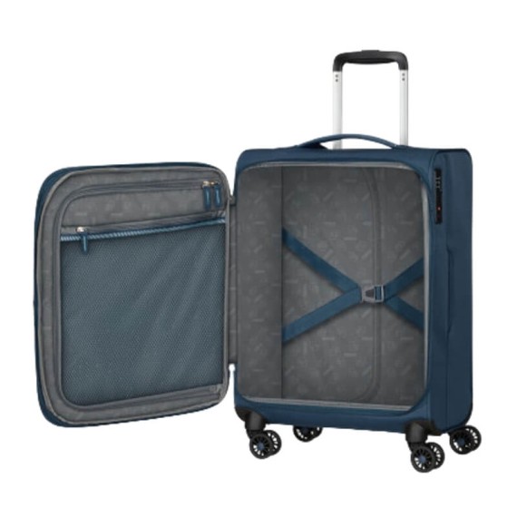 AMERICAN TOURISTER Mala de Cabine 55cm 4R Exp. AeroSpin Azul | Ref. 92MH600131