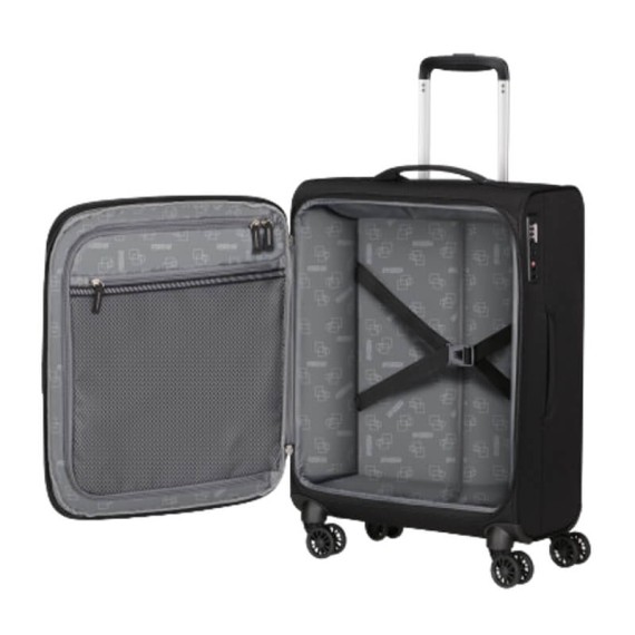 AMERICAN TOURISTER Mala de Cabine 55cm 4R Exp. AeroSpin Preta | Ref. 92MH600109