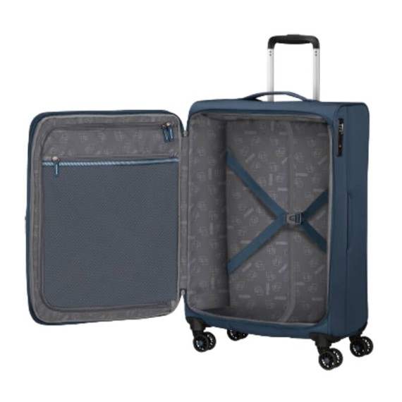 AMERICAN TOURISTER Mala de Viagem Média 69cm 4R Exp. AeroSpin Azul | Ref. 92MH600231