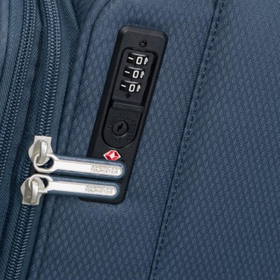 AMERICAN TOURISTER Mala de Viagem Média 69cm 4R Exp. AeroSpin Azul | Ref. 92MH600231