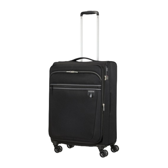 AMERICAN TOURISTER Mala de Viagem Média 69cm 4R Exp. AeroSpin Preta | Ref. 92MH600209