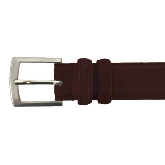 Cinto Clássico de Pele Genuína 105cm 380 Bordô | Ref. 12.380BO105