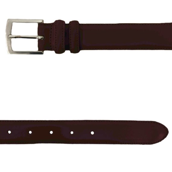 Cinto Clássico de Pele Genuína 95cm 380 Bordô | Ref. 12.380BO95