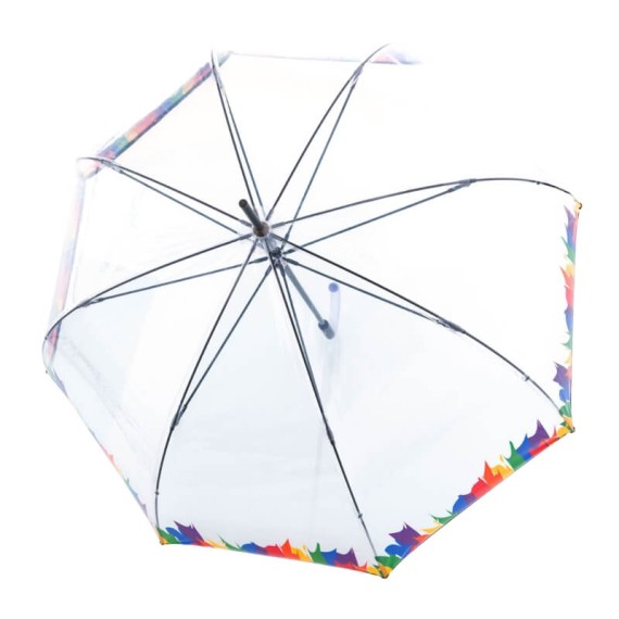 Guarda-Chuva KNRIPS Comprido C.760 Stick Manual Transparente Pride | Ref. 300.9687608609