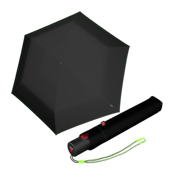 Guarda-Chuva KNRIPS Dobrável U.200 Ultra Light Duomatic Preto Neon | Ref. 300.9522008395