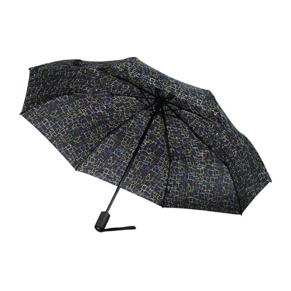 Guarda-Chuva KNRIPS Dobrável A.200 Médio Duomatic Cubes Black | Ref. 300.9572018668 Guarda-Chuva KNRIPS Dobrável A.200 Médio Duomatic Cubes Black | Ref. 300.9572018668