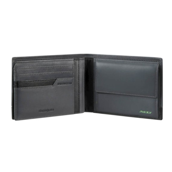 Samsonite Carteira de Homem Horizontal 10CC Pro-DLX 6 SLG Cinza Claro | Ref. 92KK304718