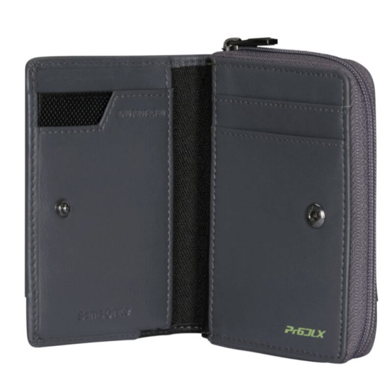 SAMSONITE Carteira de Homem Vertical 4CC Pro-DLX 6 SLG Cinza Claro | Ref. 92KK373918