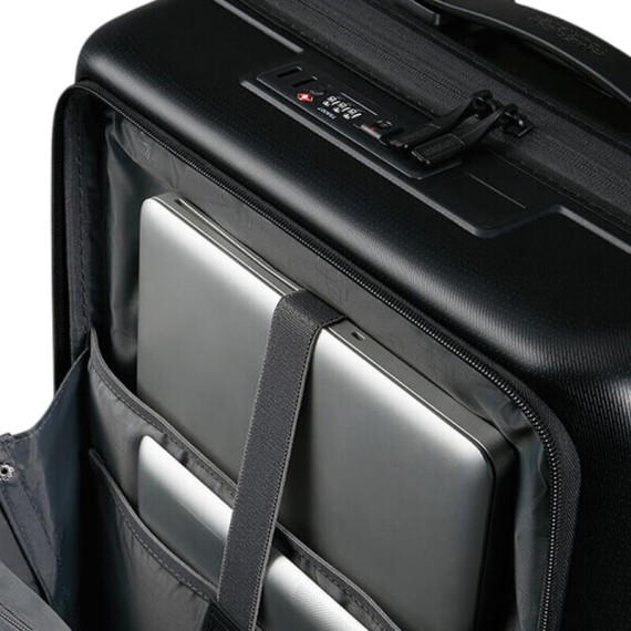 AMERICAN TOURISTER Mala de Cabine 55cm 4R Exp. Frontal DashPop Preta | Ref. 92MG500419