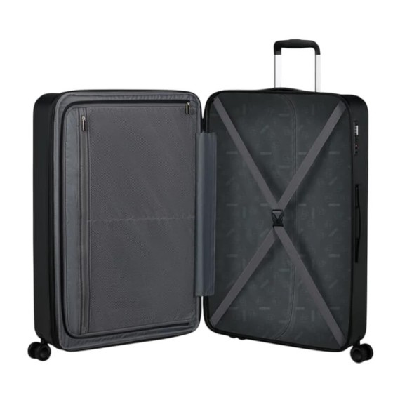 AMERICAN TOURISTER Mala de Viagem Grande 77cm 4R Exp. Dynabelt Preta | Ref. 92MH800309 AMERICAN TOURISTER Mala de Viagem Grande 77cm 4R Exp. Dynabelt Preta | Ref. 92MH800309