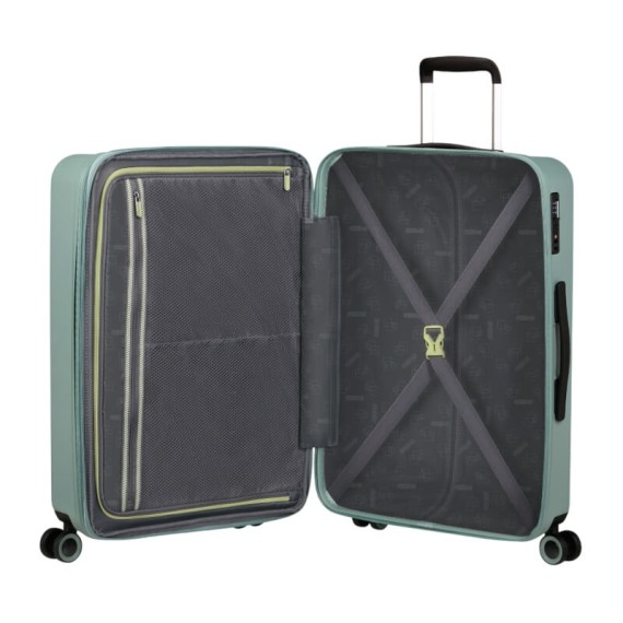 AMERICAN TOURISTER Mala de Viagem Média 66cm 4R Exp. Dynabelt Verde | Ref. 92MH800204