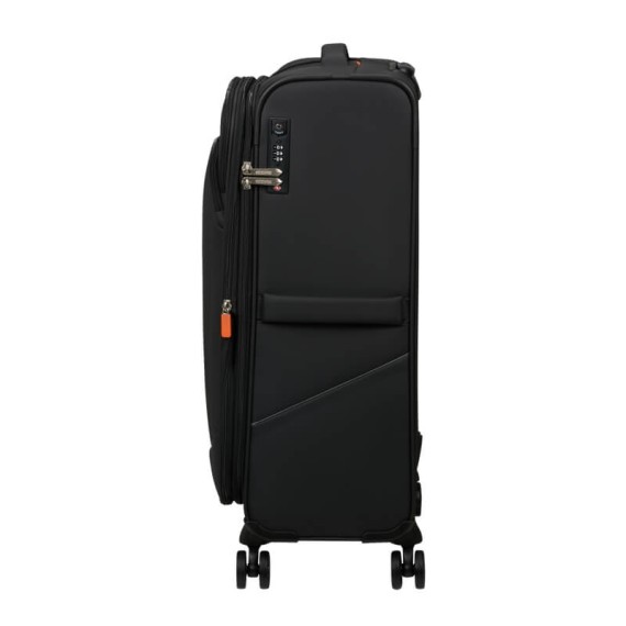 AMERICAN TOURISTER Mala de Cabine 55cm 4R Coated Exp. SummerRide Preta | Ref. 92ME710509 AMERICAN TOURISTER Mala de Cabine 55cm 4R Coated Exp. SummerRide Preta | Ref. 92ME710509