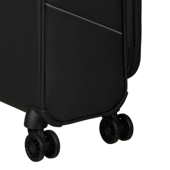AMERICAN TOURISTER Mala de Cabine 55cm 4R Coated Exp. SummerRide Preta | Ref. 92ME710509 AMERICAN TOURISTER Mala de Cabine 55cm 4R Coated Exp. SummerRide Preta | Ref. 92ME710509