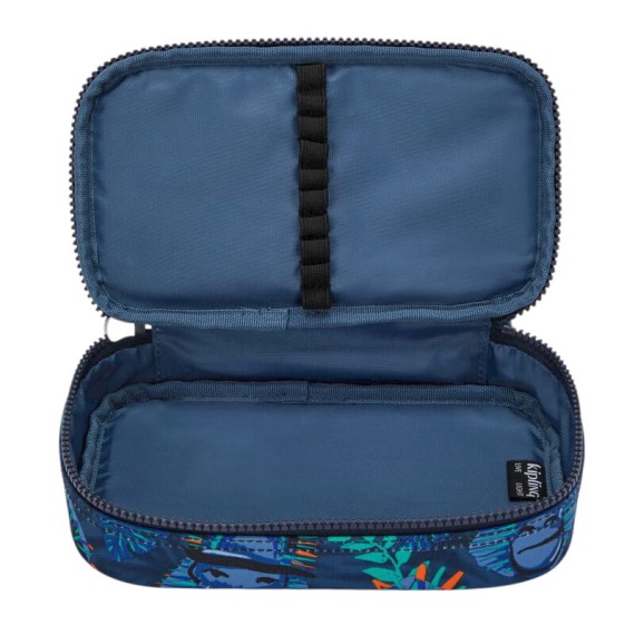 Estojo Escolar KIPLING 50 Pens Blue Monkey Fun | Ref. 187.40KI37078HJ