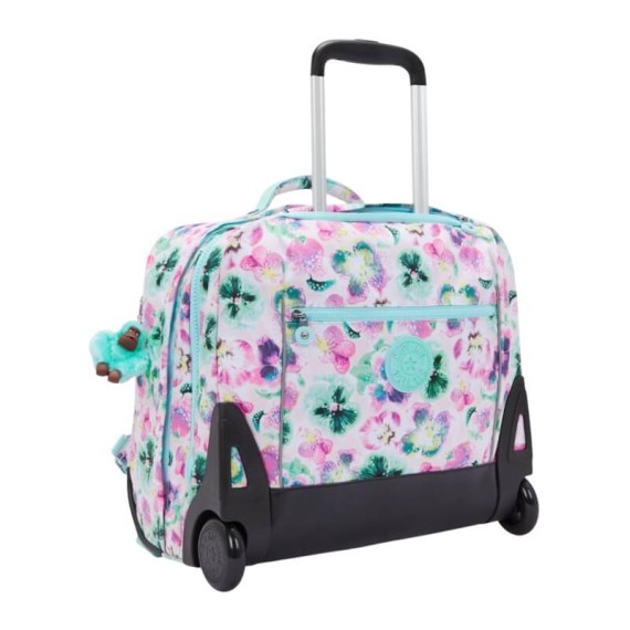 Mochila Escolar com Rodas KIPLING Giorno Aqua Blossom | Ref. 187.40KI53687EC
