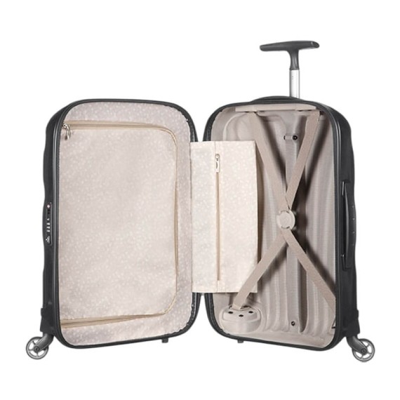 SAMSONITE Mala de Viagem / Trolley Médio 69cm 4R Cosmolite Preta | Ref. 92V2230609