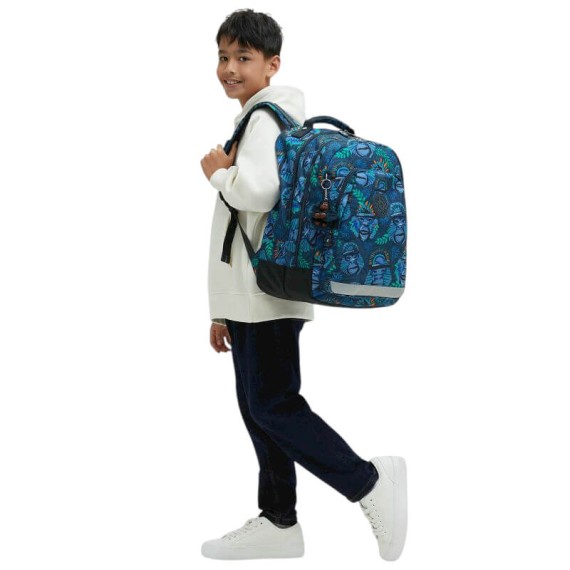 Mochila para Portátil 15" KIPLING Class Room Blue Monkey Fun | Ref. 187.40KI70908HJ