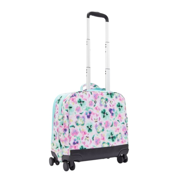 Pasta Escolar com 4 Rodas KIPLING New Storia Aqua Blossom | Ref. 187.40KI48477EC