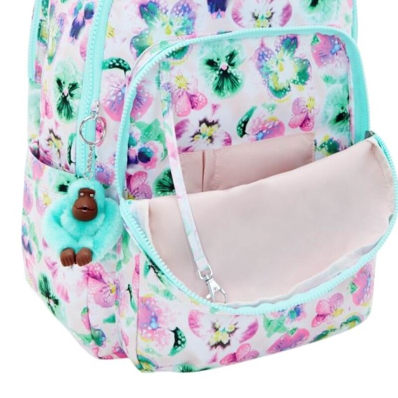 Mochila para Portátil 15” KIPLING Seoul College Aqua Blossom | Ref. 187.40KI79737EC