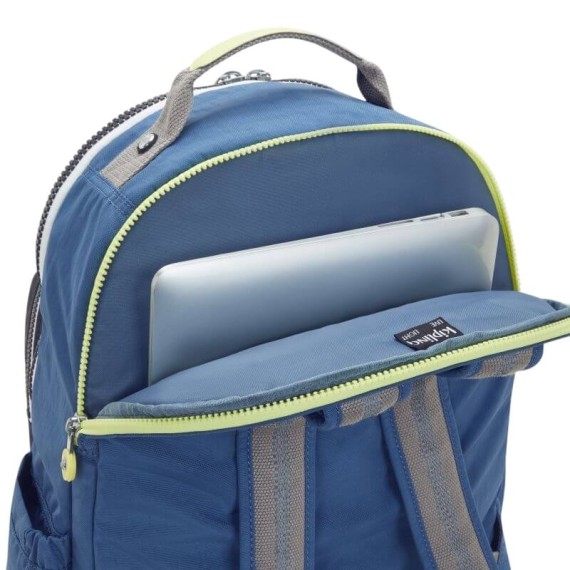 Mochila para Portátil 15” KIPLING Seoul Lap Fantasy Blue Block | Ref. 187.40KI42758FB