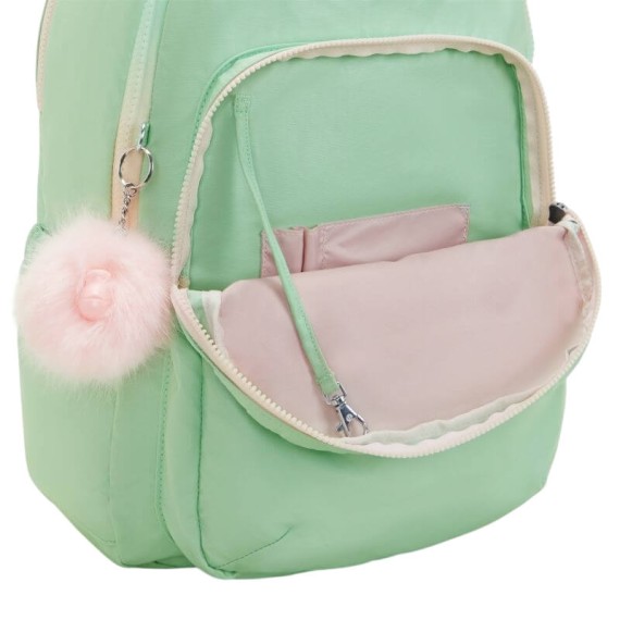Mochila para Portátil 15” KIPLING Seoul Lap Soft Green Metallic | Ref. 187.40KI71355KY