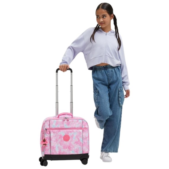 Pasta Escolar com 4 Rodas KIPLING New Storia Garden Clouds | Ref. 187.40KI48472PE
