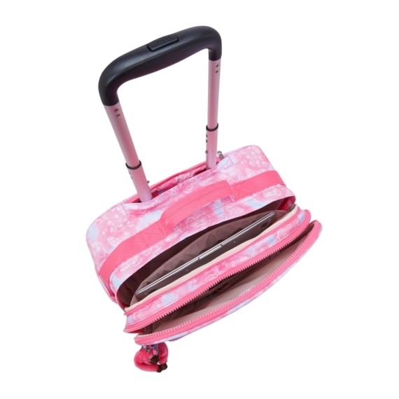 Pasta Escolar com 4 Rodas KIPLING New Storia Garden Clouds | Ref. 187.40KI48472PE