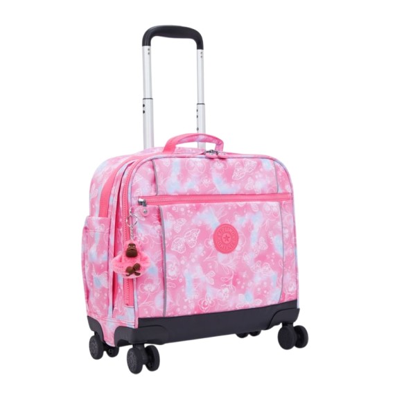 Pasta Escolar com 4 Rodas KIPLING New Storia Garden Clouds | Ref. 187.40KI48472PE
