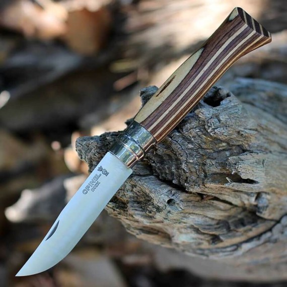 Canivete OPINEL N.º 08 Lamineted Birch Castanho | Ref. 314.OP002388