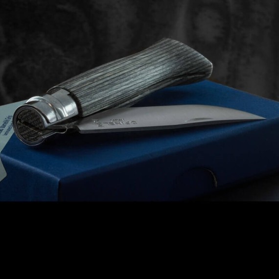 Canivete OPINEL N.º 08 Lamineted Birch Cinza | Ref. 314.OP002389
