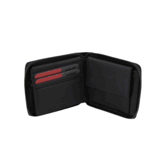 Carteira de Documentos c/ Fecho Total RFID BENFICA 1284 Preta | Ref. 254.SLB1284P