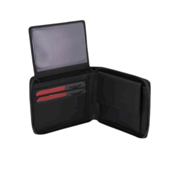 Carteira de Documentos c/ Fecho Total RFID BENFICA 1284 Preta | Ref. 254.SLB1284P