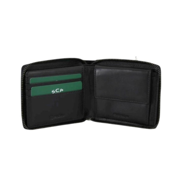 Carteira de Documentos c/ Fecho Total RFID SPORTING 3284 Preta | Ref. 254.SCP3284P