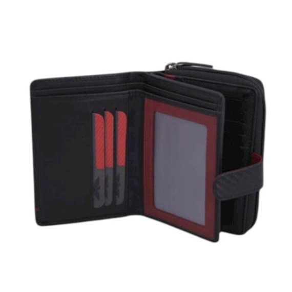 Carteira de Documentos c/ Presilha RFID BENFICA 1275 Preta | Ref. 254.SLB1275P
