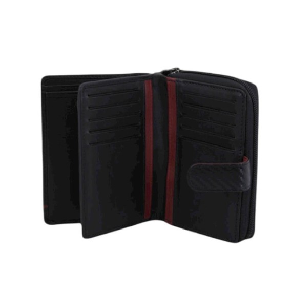 Carteira de Documentos c/ Presilha RFID BENFICA 1275 Preta | Ref. 254.SLB1275P