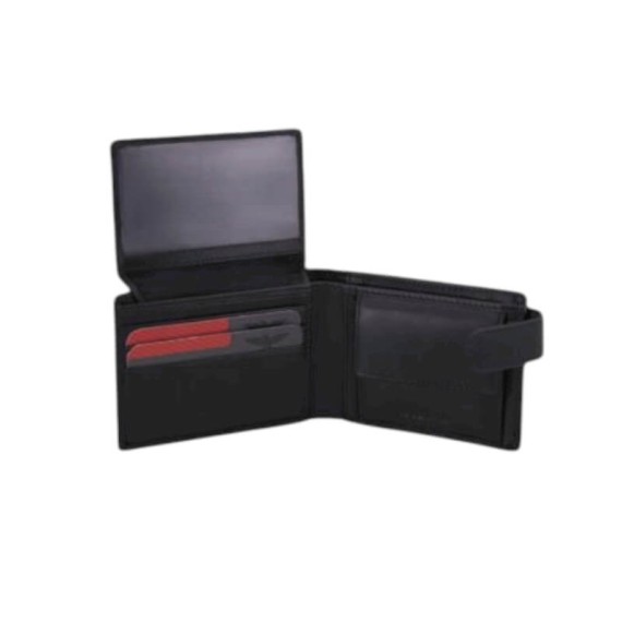 Carteira de Documentos c/ Presilha RFID BENFICA 1286 Preta | Ref. 254.SLB1286P