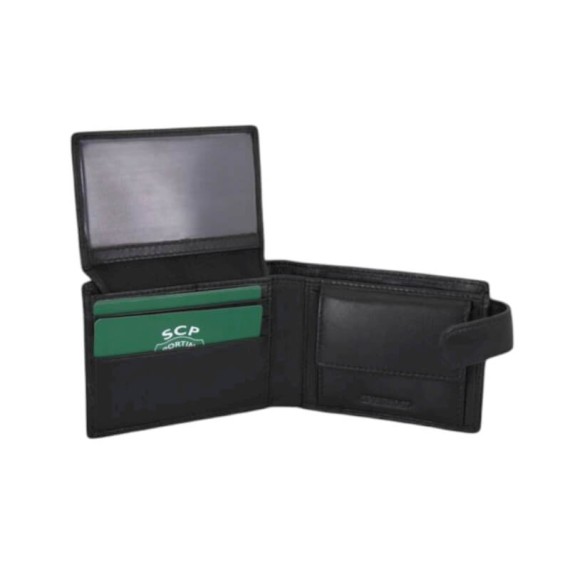 Carteira de Documentos c/ Presilha RFID SPORTING 3286 Preta | Ref. 254.SCP3286P
