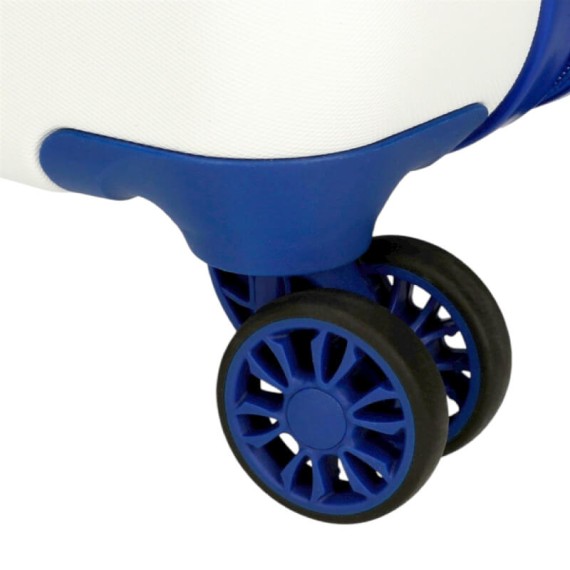 Mala de Cabine / Trolley 50cm 4 Rodas ROLL ROAD Little Me Happy Azul | Ref. 186.4741361